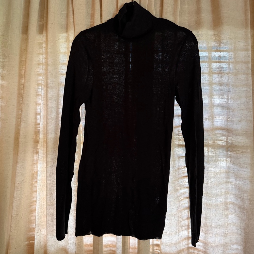 COS Black 100% merino wool turtleneck